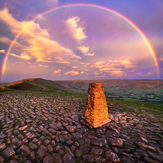 Rainbow from Mam Tor