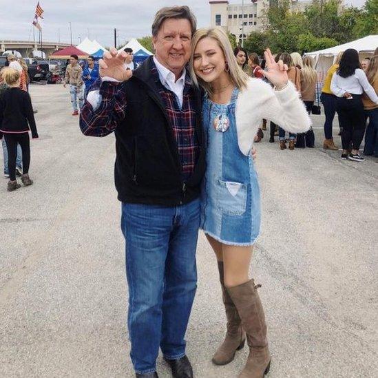 Father and daughter together