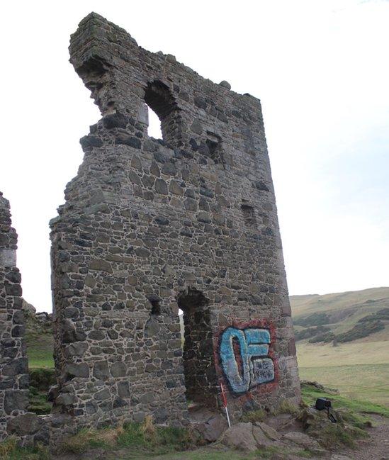 Graffiti on St. Anthony's Chapel