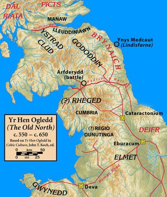 Map o'r Hen Ogledd