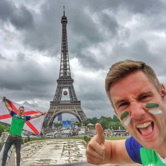 The Kilkeel man travelled to France to support the Northern Ireland team in the 2016 Euro football finals