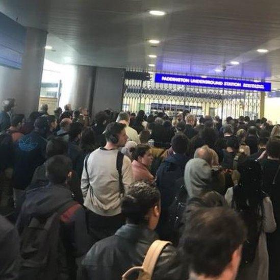 Crowded Paddington Station