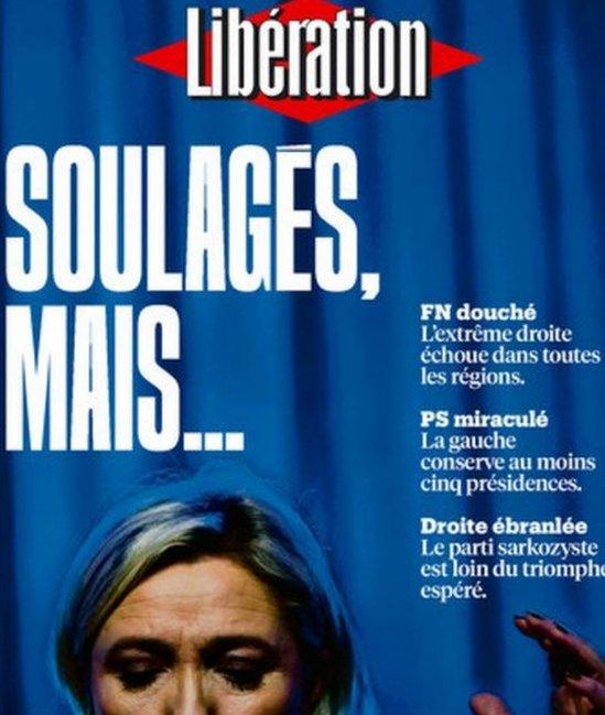 Front page of Liberation