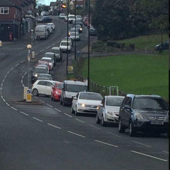 Traffic in a queue