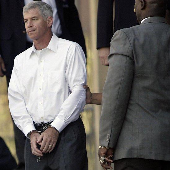 Andrew Fastow in 2006 after he was sentenced for his role in the collapse of Enron