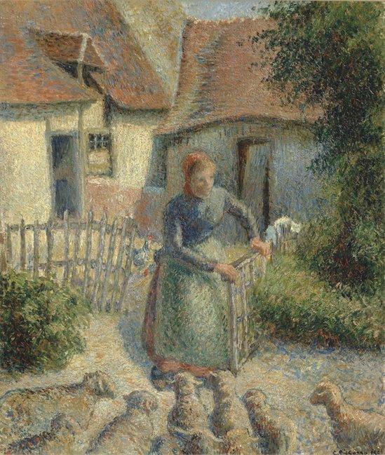 Pissarro's Bergère Rentrant Des Moutons