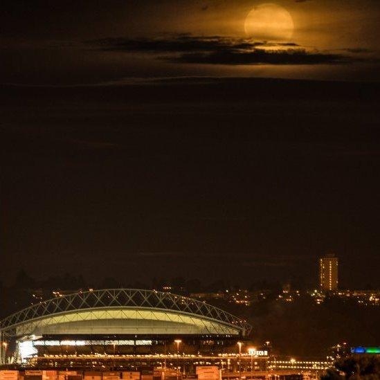 Image of Safeco Field baseball stadium was captured in Seattle, US by Sigma Sreedharan