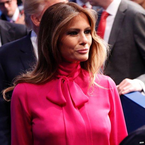 Melania Trump at the second presidential debate