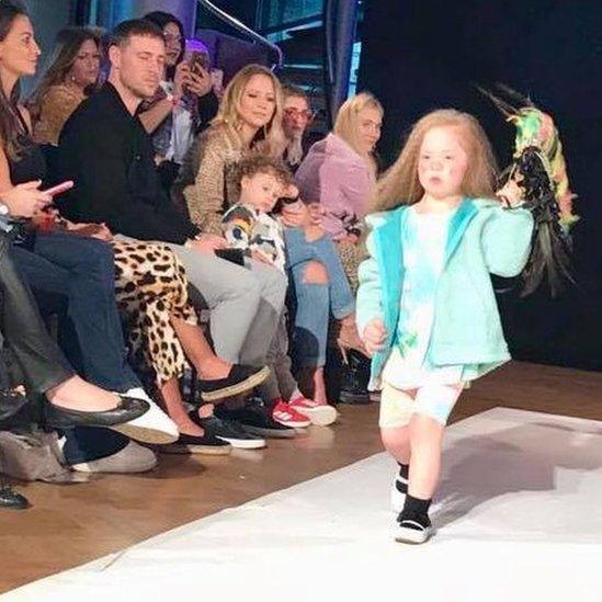 Chloe on the catwalk