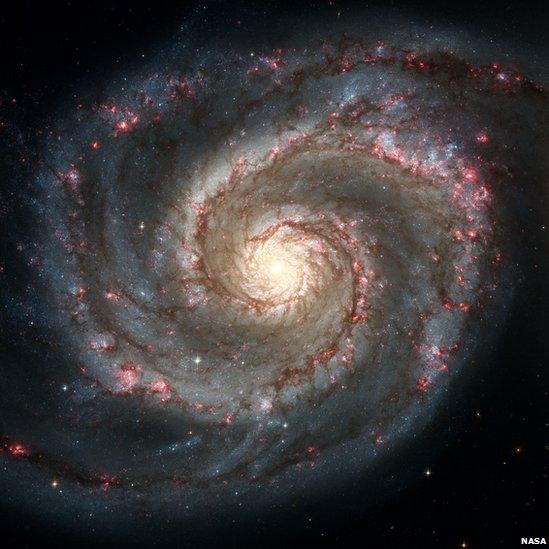 Hubble Space Telescope image - Whirlpool Galaxy