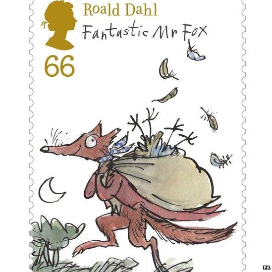 The new range of Roald Dahl stamps