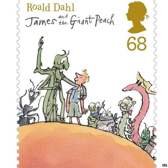 The new range of Roald Dahl stamps