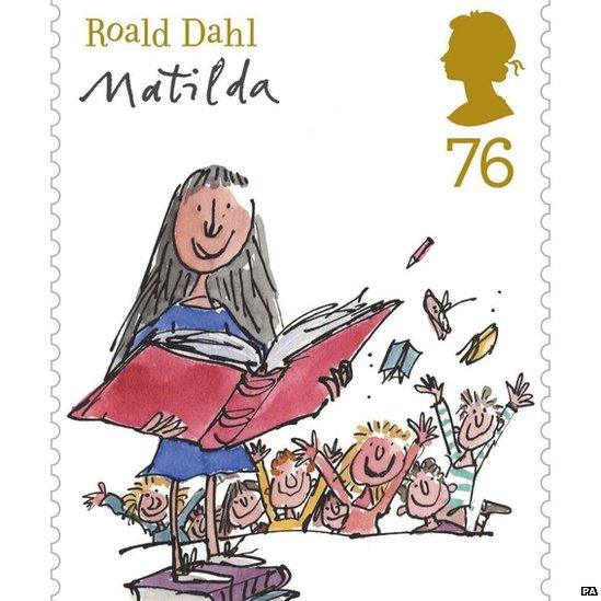 The new range of Roald Dahl stamps