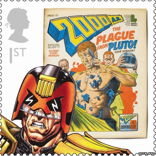 Judge Dredd stamp