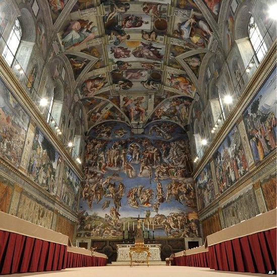 Inside the Sistine Chapel
