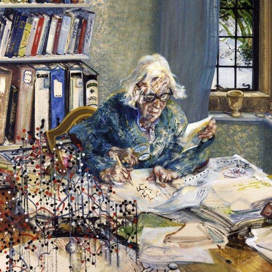 Dorothy Hodgkin by Maggie Hambling: National Portrait Gallery