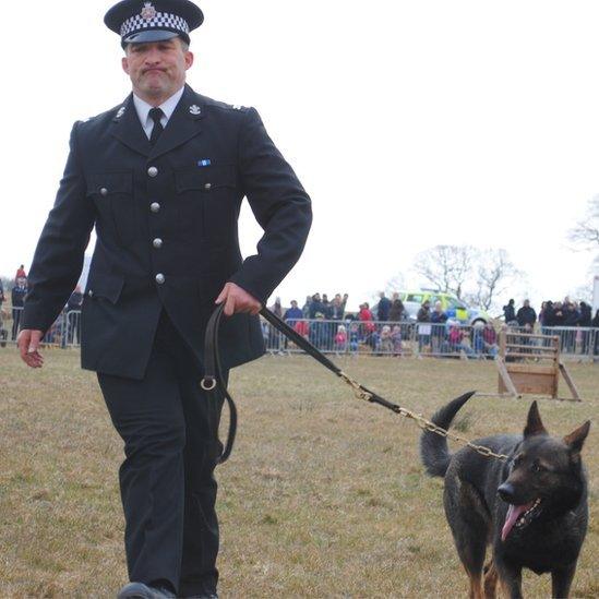 Reigning champion PC Hughes with Zeena