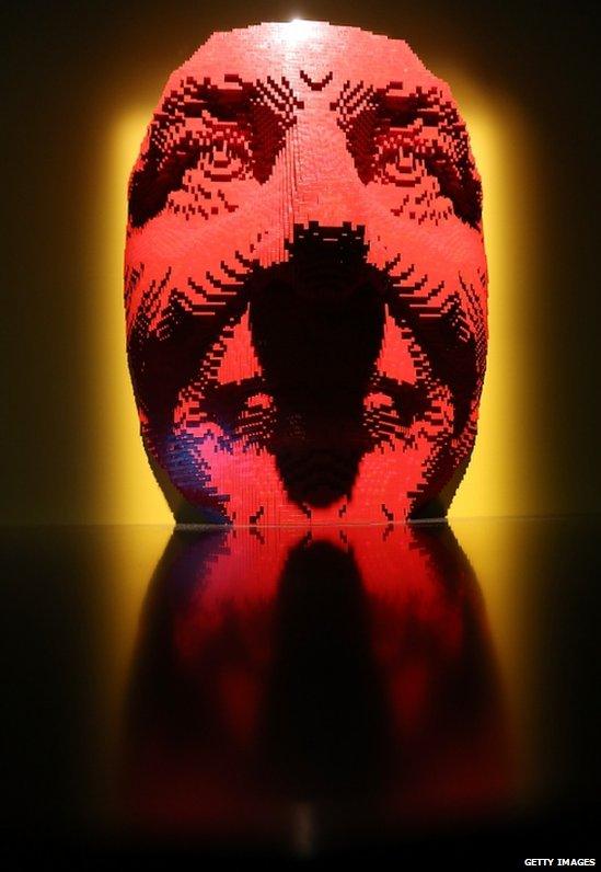 Lego giant face