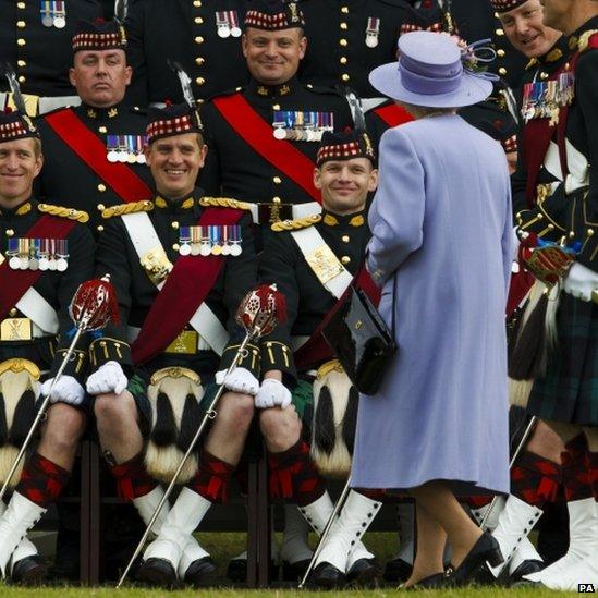 Queen visiting Howe Barracks