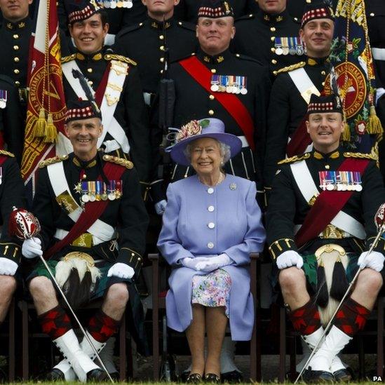 Queen visiting Howe Barracks