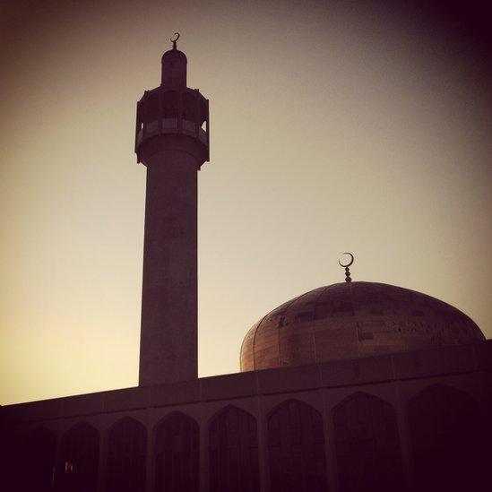 The Islamic Centre in Regent's Park at dawn. Photo: Imran Rasool