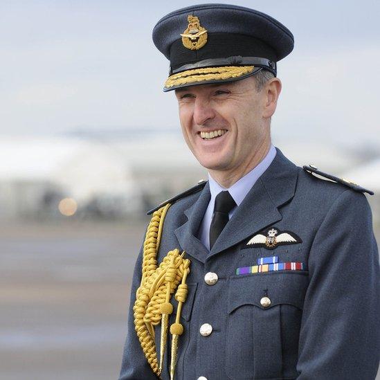 Station Commander Air Commodore Gerry Mayhew