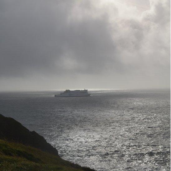 Ferry en route to Ireland from Pembrokeshire by Makala Doughty