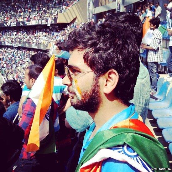 Neil Dodhia at a stadium