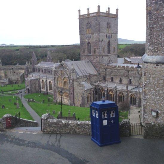 Tardis in St Davids