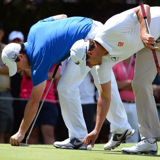 Rory McIlroy and Adam Scott were involved in an exciting final-day duel for the Australian Open title