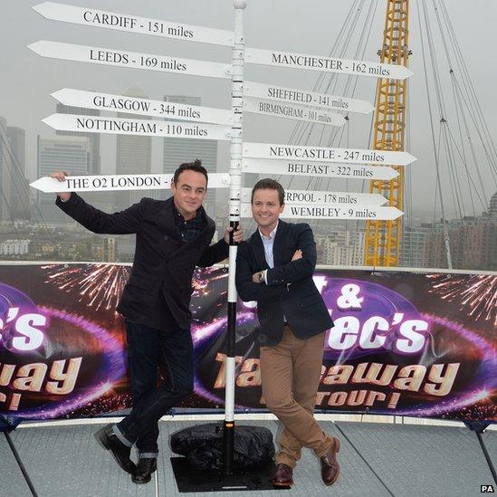 Ant & Dec announce their Saturday Night Takeaway tour in 2013