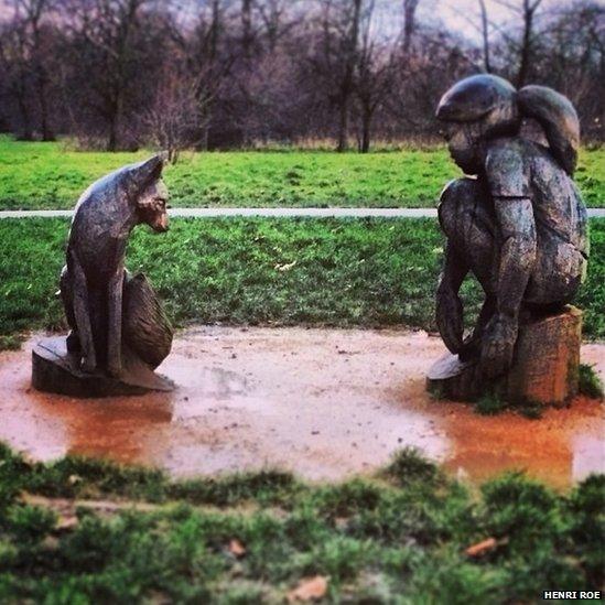 Statues in Regent's Park