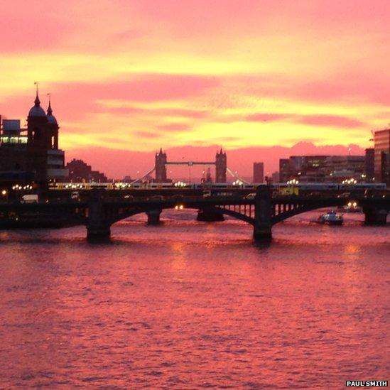 Sunrise in London