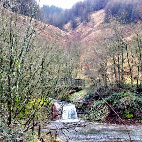 The top lake in Clydach Vale