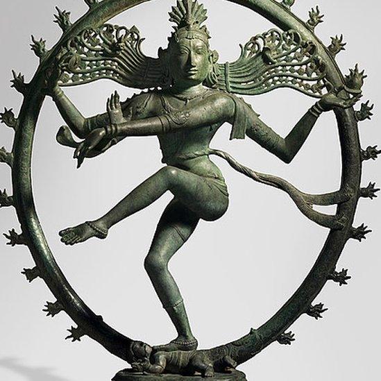 A bronze figure of Shiva, as Lord of the Dance