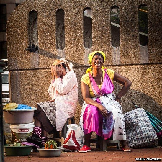 Two women in Johanesburg