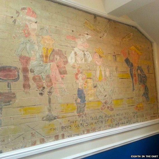 USAAF mural from Shipdham airfield