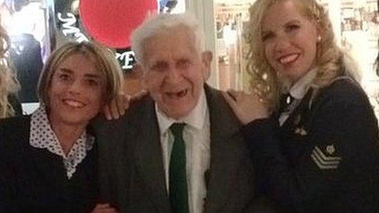 Bernard Jordan on his way home