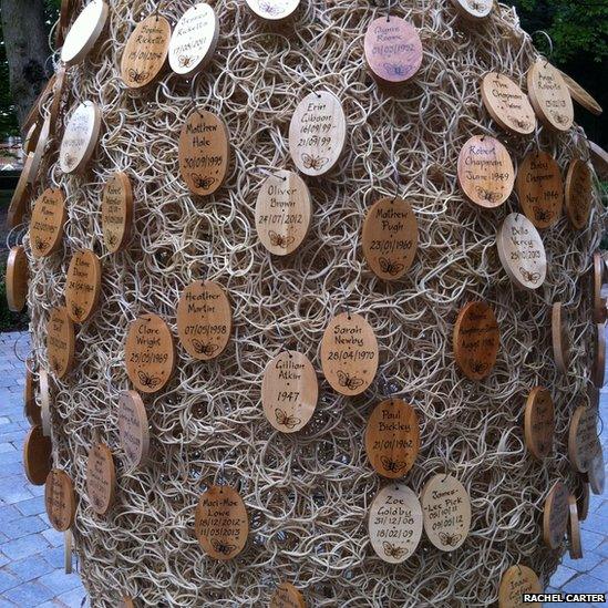 Cocoon sculpture, Markeaton Park