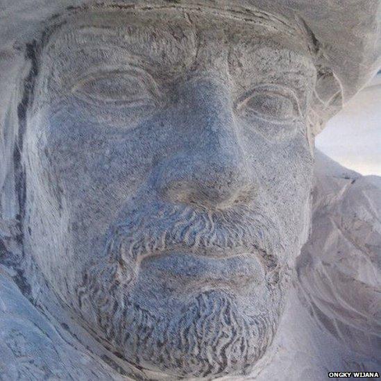 Statue of a Laxey miner