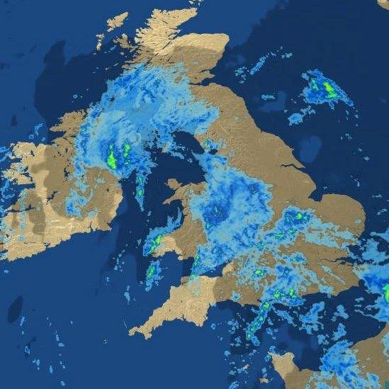 BBC weather map