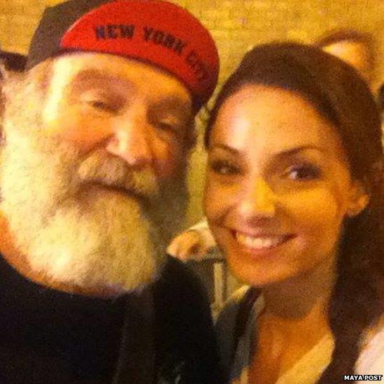 Robin Williams and Maya Post