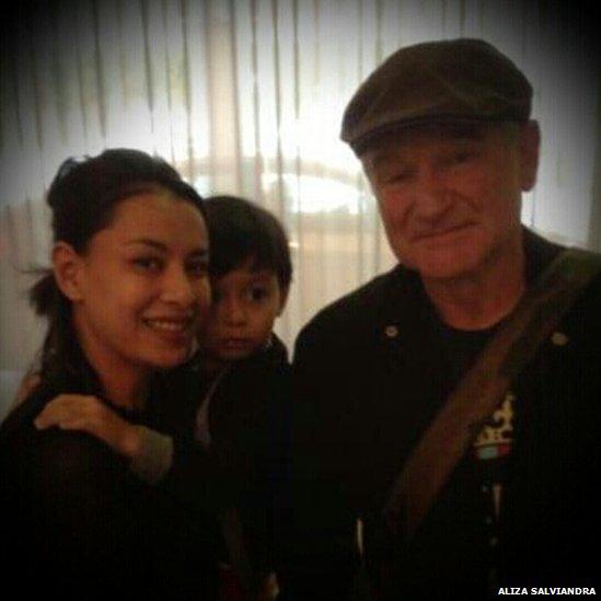 Aliza Salviandra and Robin Williams