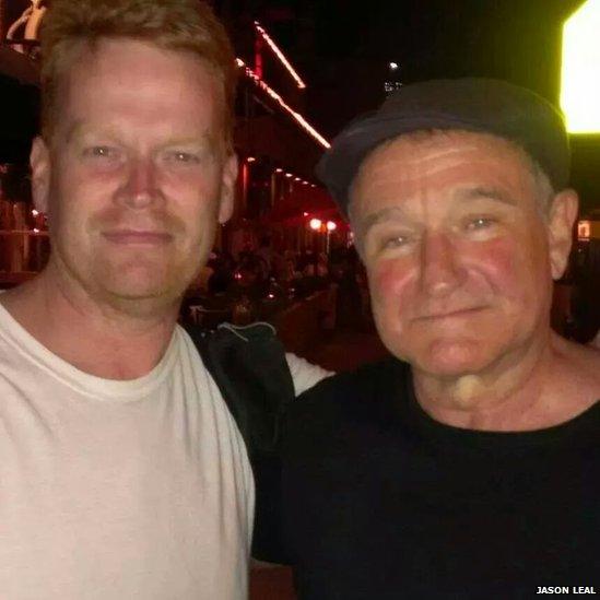 Jason Leal and Robin Williams