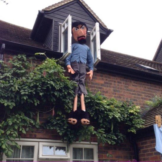 Jack and the Beanstalk scarecrow