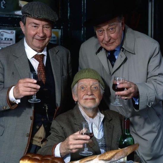 Peter Sallis as Clegg, Bill Owen as Compo, Frank Thornton as Truly