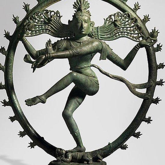 A bronze figure of Shiva, as Lord of the Dance