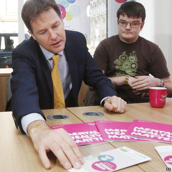 Nick Clegg visits the Scottish Association for Mental Health