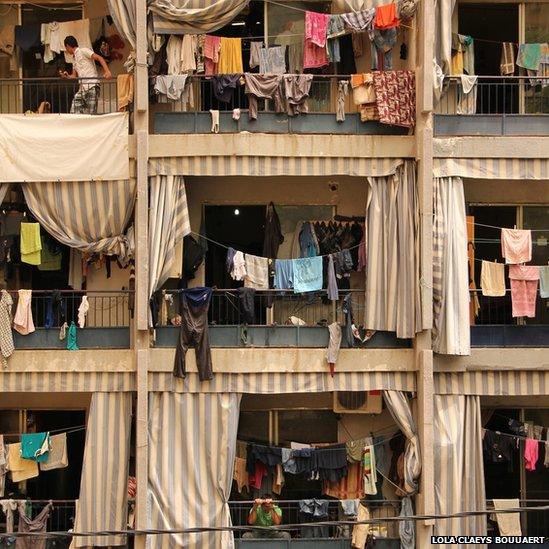 Balconies in Beirut, Lebanon