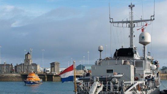 HNLMS Makkum in Holyhead